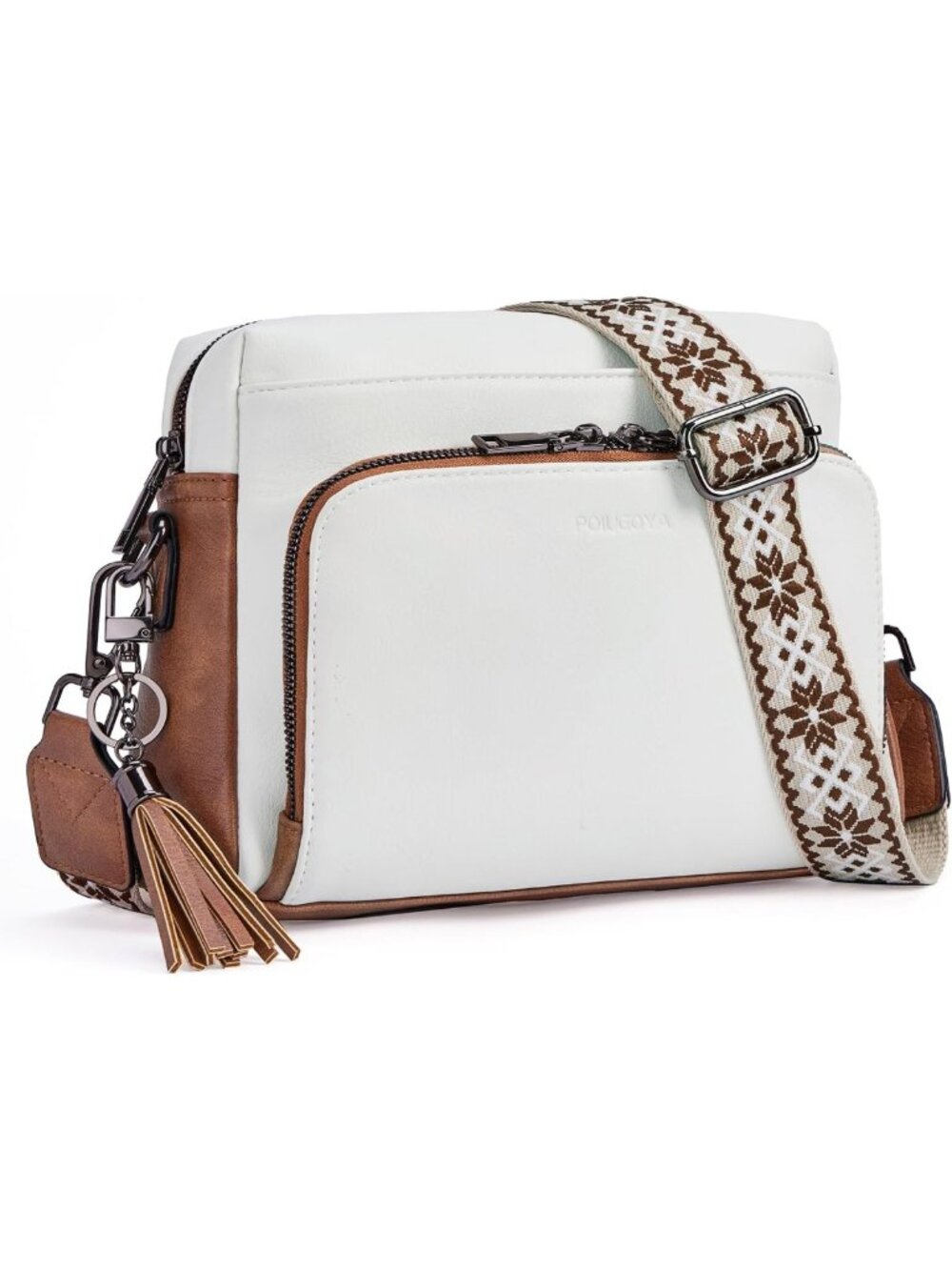 Stylish Leather Crossbody Bag for Women | Travel Purse with RFID Wallet Feature